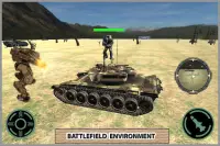 未来的な戦闘 - ロボットタンク Screen Shot 1