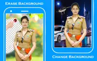 Women police suit photo editor Screen Shot 1