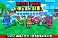 Moto Pizza Lieferung: Blocky Edition Screen Shot 13
