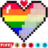 Color By Pixel ART - PIX Draw Colorbox Paint Book