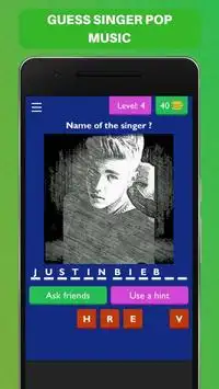 Guess the Singer Game Quiz Screen Shot 4