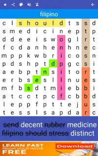 Word Search Puzzle: 100 Languages Screen Shot 15