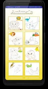 Coloring page for kids - cars- animals- fruits... Screen Shot 5