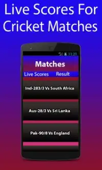 Live Cricket Matches- Scores & More Screen Shot 1