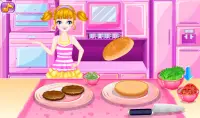 पाक कला बर्गर और आलू : लड़कियो के लिए खेल Screen Shot 4