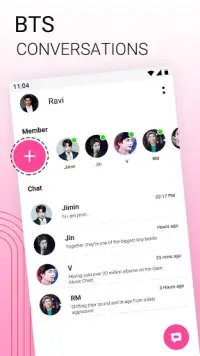 BTS Love Chat Simulator Screen Shot 2