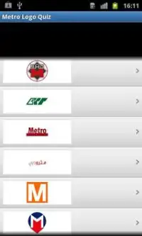 Metro Logo Quiz Screen Shot 0