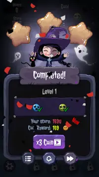 Toon Tap Blast : Halloween Puzzle Screen Shot 1