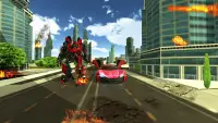 Mobil Terbang Mas Real Robot Transform City Rescue Screen Shot 2