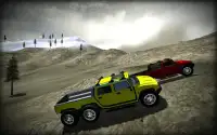 Offroad 6x6 Truck Snow Driving Screen Shot 2