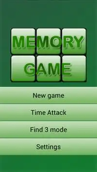 Memory game Screen Shot 0