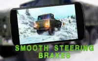 Army Snow Truck 3D Driving Uphill Simulation Game Screen Shot 2