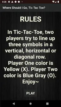 Where Should I Go... Tic Tac Toe? Screen Shot 0