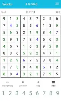 Sudoku - kostenlos spielen und Geld verdienen Screen Shot 3