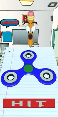 Hit the Fidget Spinner 3D Game Screen Shot 5