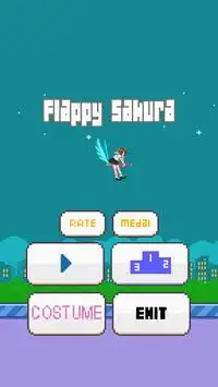 Flappy Sakura Screen Shot 0