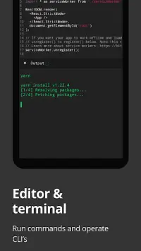 Dcoder, Compiler IDE :Code & Programming on mobile Screen Shot 0
