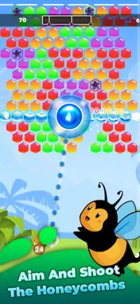 Bubble Honey Shooter Screen Shot 0