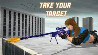 Girl Gun Shooting Sniper Games Screen Shot 2