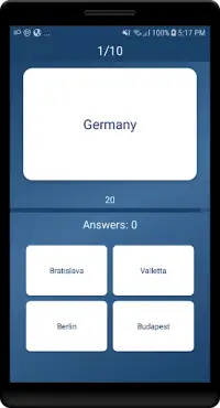 World Capitals Quiz Screen Shot 2