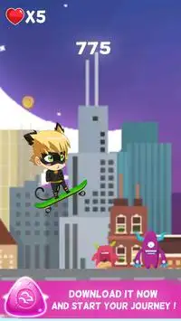 🐱 Super Pet Chat Noir - Chibi Screen Shot 3