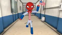 Spider Stickman Prison Escape Screen Shot 0