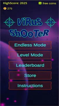 Virus Shooter : Shooting game Screen Shot 0