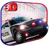警察の車ドライバー Sim 3D
