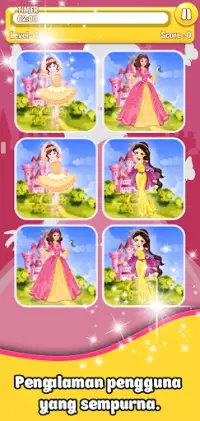 Princess Memory Match Game Screen Shot 2