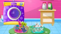 Laundry clothes girls games Screen Shot 0