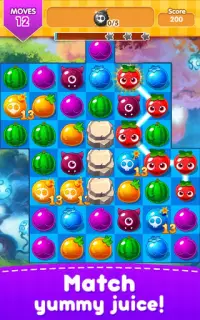 Juicy Fruit - Juice Blast Free Match 3 Games Screen Shot 1