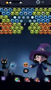 Bubble Match Halloween Witch Pop Screen Shot 4