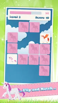 Memory game for kids: Unicorns Screen Shot 6