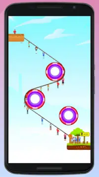 ROPE RESCUE ZIPLINE – UNIQUE PUZZLE GAME Screen Shot 1