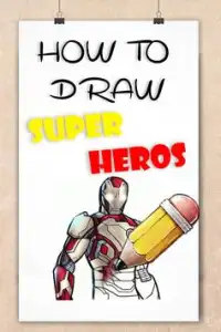 how to draw SuperHeroes characters step by step Screen Shot 0