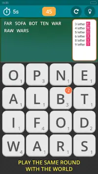Worgle - Live Broadcasted Word Game Screen Shot 0