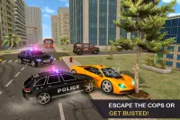 Police Car vs Gangster Car Chase- NY Cop Duty 2019 Screen Shot 9