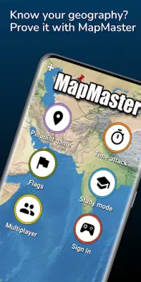 MapMaster - Geography game Screen Shot 0