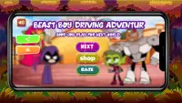 Teen and Beast Boy Titans  Driving Screen Shot 0