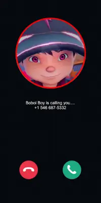 Boboi Boy Video Call & Chat Screen Shot 4