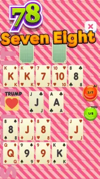 Seven Eight 78 Card Game Screen Shot 0
