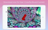 super 3D  colorful illusion tunnel Screen Shot 4