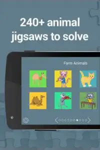 Animal jigsaw puzzle for kids Screen Shot 0