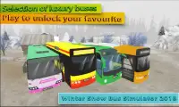 Simulador de ônibus de neve de inverno 2018 Screen Shot 5