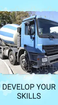 Jigsaw puzzles Mercedes Actros mixer Screen Shot 3