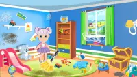 Messy Doll House Cleaner: Home Cleanup Games Screen Shot 1