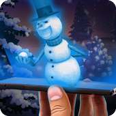 X-Mas Snowman Hologram 3D