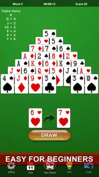 Pyramide Solitaire: La carte  puzzle Screen Shot 3