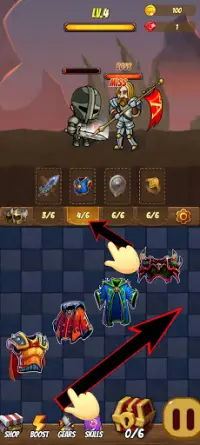 Knight Merge RPG Mighty Combat Screen Shot 1