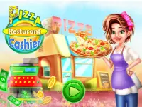 Kasir restoran pizza: game pembuat makanan cepat Screen Shot 0